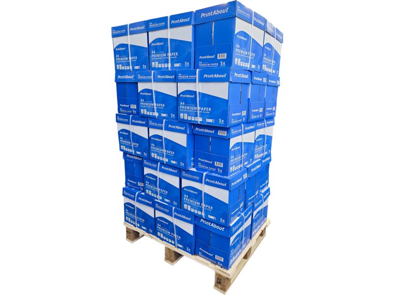 PrintAbout Premium A4 papier pallet (100.000 vel)