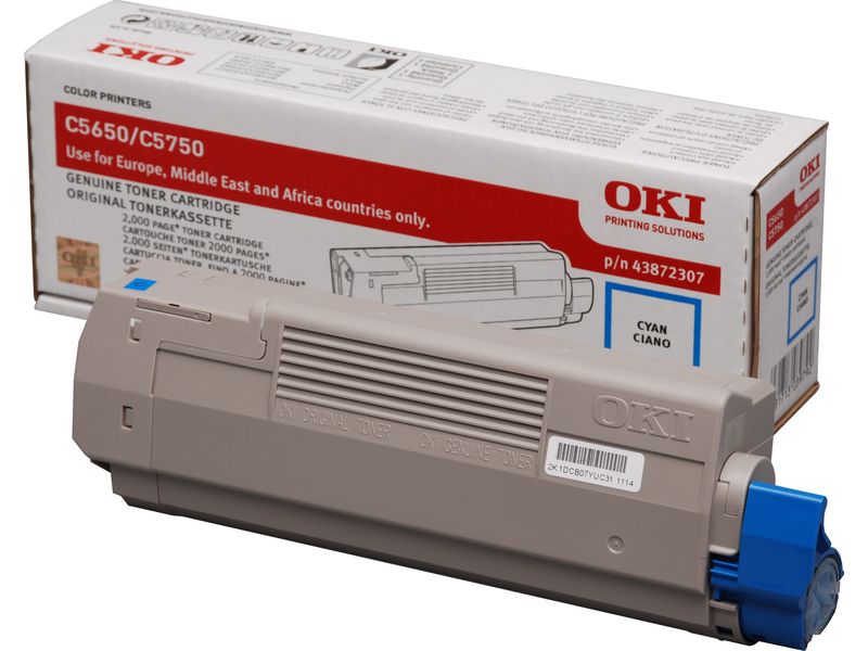 OKI 43872307 Toner Cyaan
