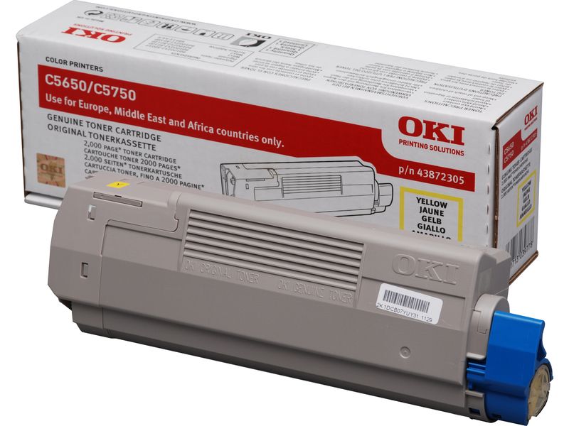 OKI 43872305 Toner Geel