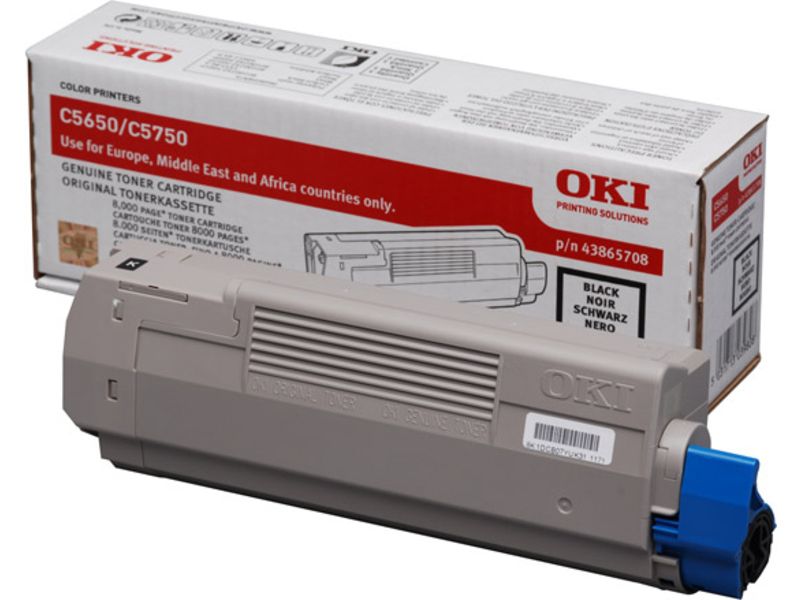 OKI 43865708 Toner Zwart