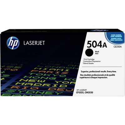 HP 504A (CE250A) - Noir - Toner