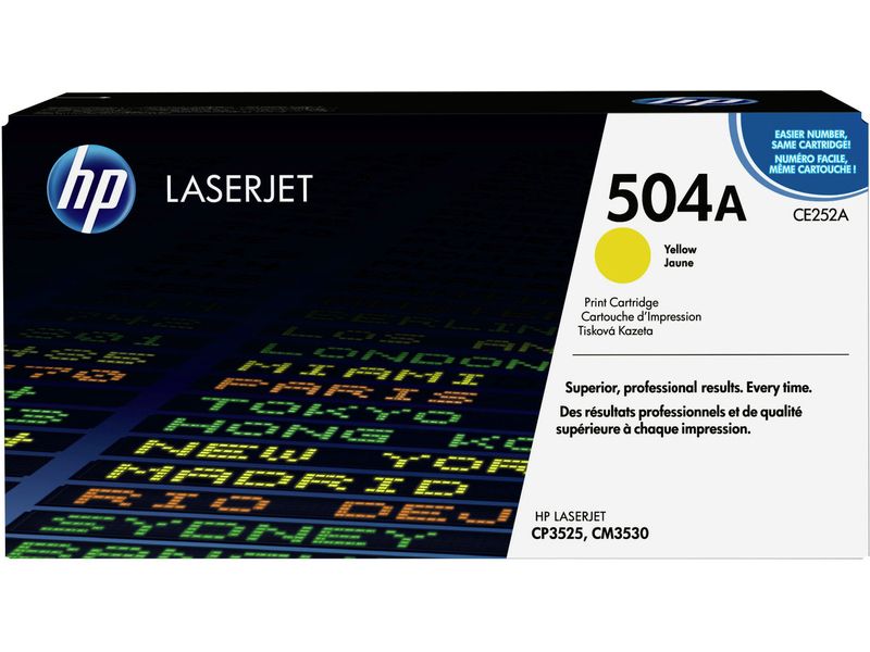 HP 504A (CE252A) Toner Geel
