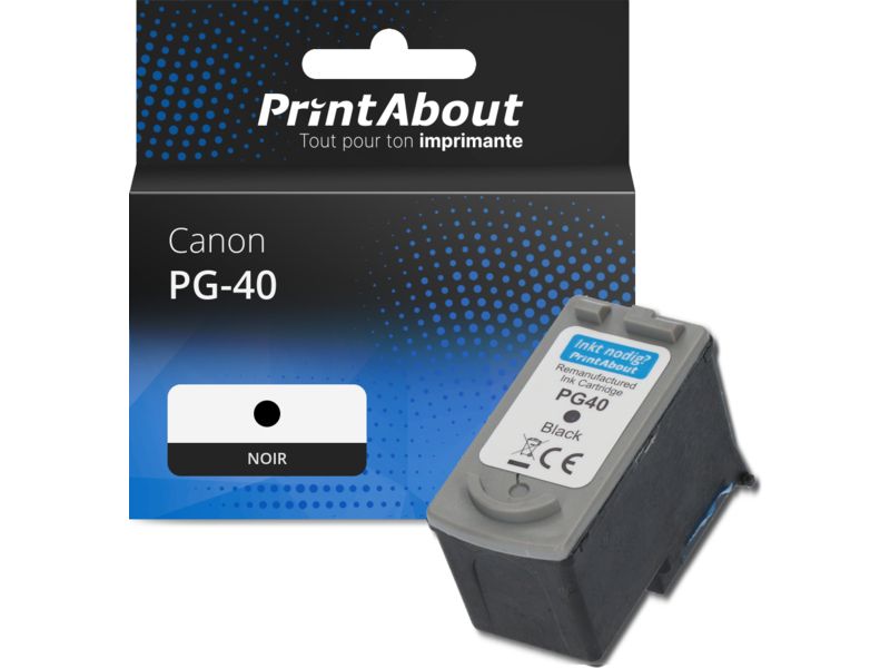Cartouche compatible Canon PG-40 - Noir