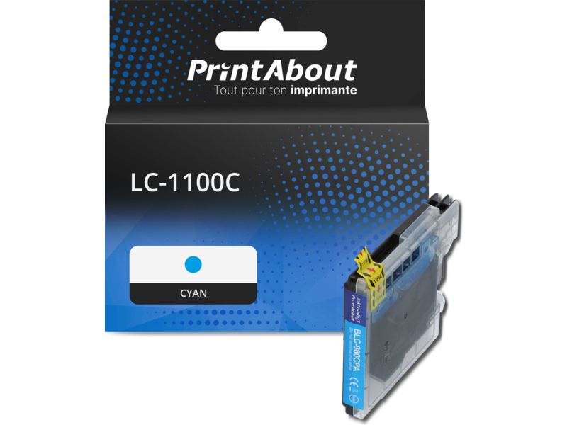 Cartouche compatible Brother LC-1100C - Cyan