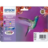 Epson T0807 - 6 couleurs - Cartouche d'encre - Multipack