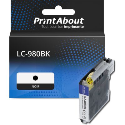 Cartouche compatible Brother LC-980BK - Noir