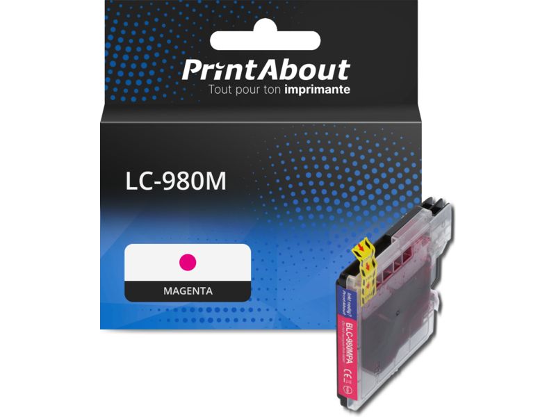 Cartouche compatible Brother LC-980M - Magenta