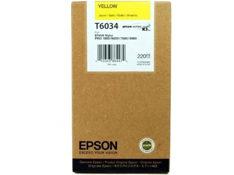 Epson T6034 Inktcartridge Geel