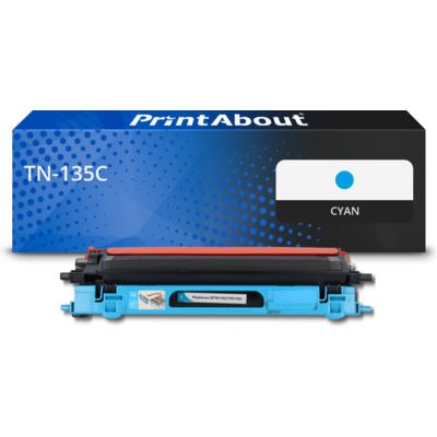 Toner compatible Brother TN-135C - Cyan - Grande capacité