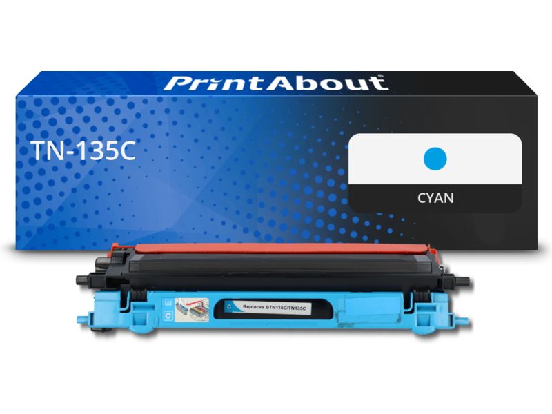 Toner compatible Brother TN-135C - Cyan - Grande capacité