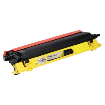 Toner compatible Brother TN-135Y - Jaune - Grande capacité