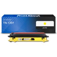 Toner compatible Brother TN-135Y - Jaune - Grande capacité