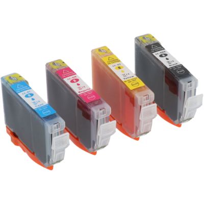 Cartouche compatible Canon CLI-8BK - 4 couleurs - Multipack