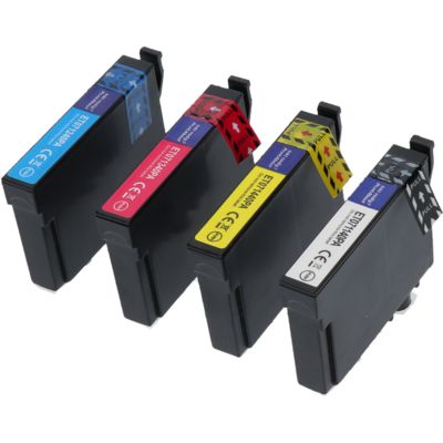 Cartouche compatible Epson T071 (C13T071540) - 4 couleurs - Multipack