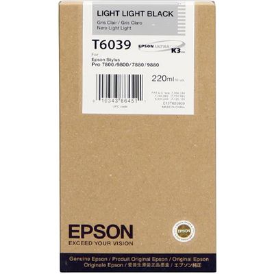 Epson T6039 - Noir clair léger - Cartouche d'encre