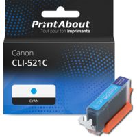 Cartouche compatible Canon CLI-521C - Cyan