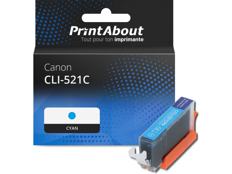 Cartouche compatible Canon CLI-521C - Cyan