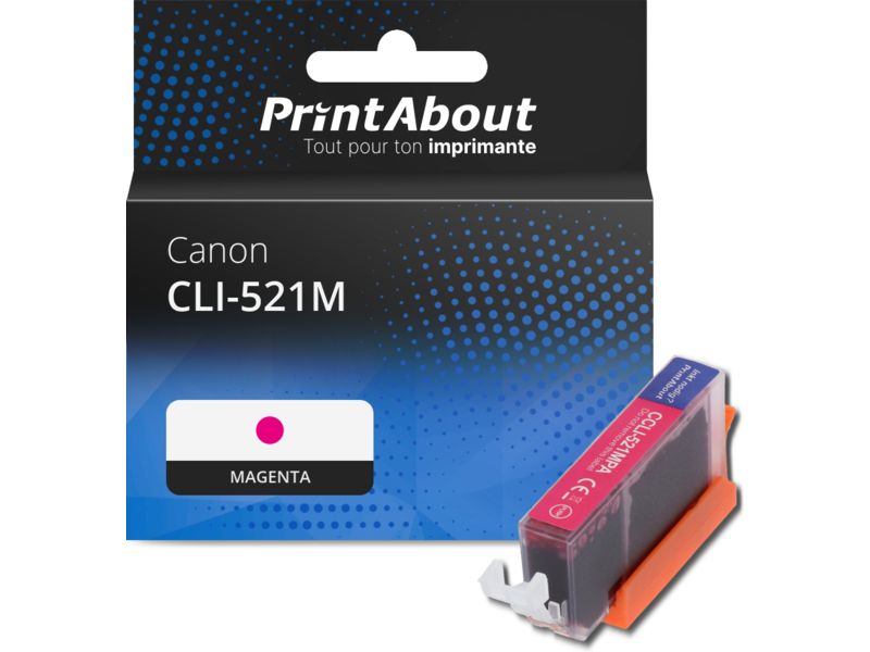 Cartouche compatible Canon CLI-521M - Magenta