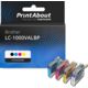 Cartouche compatible Brother LC-1000VALBP - 4 couleurs - Multipack