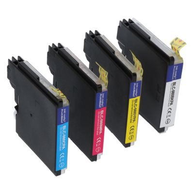 Cartouche compatible Brother LC-1100VALBP - 4 couleurs - Multipack