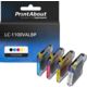 Cartouche compatible Brother LC-1100VALBP - 4 couleurs - Multipack