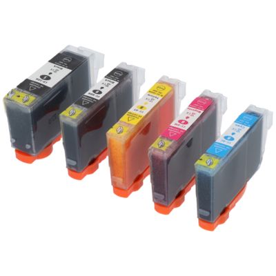 Cartouche compatible Canon PGI-5BK - 5 couleurs - Multipack