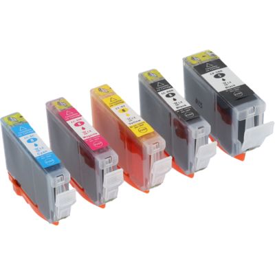 Cartouche compatible Canon PGI-5BK - 5 couleurs - Multipack