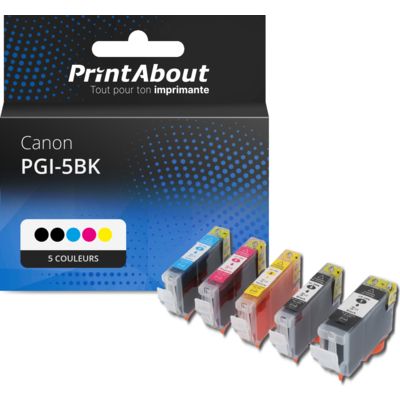 20 Cartouches D'encre Compatibles Canon PIXMA (iP5100, IP5300, MP600, MP800) - Go Inks