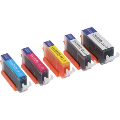 Cartouche compatible Canon PGI-520/CLI-521 BK/CMYK - 5 couleurs - Multipack