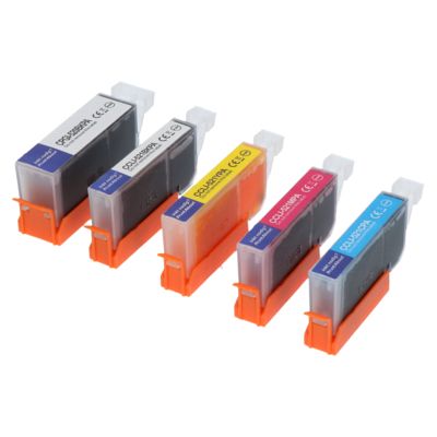 Cartouche compatible Canon PGI-520/CLI-521 BK/CMYK - 5 couleurs - Multipack