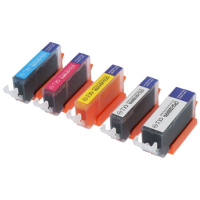 Cartouche compatible Canon PGI-520/CLI-521 BK/CMYK - 5 couleurs - Multipack