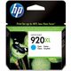 HP 920XL (CD972AE) - Cyan - Cartouche d'encre - Grande capacité