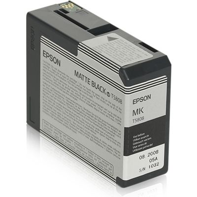 Epson T580 (C13T580800) - Noir mat - Cartouche d'encre