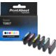 Cartouche compatible Epson T0807 - 6 couleurs - Multipack
