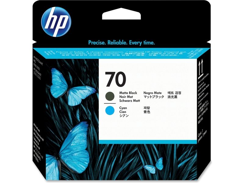 HP 70 (C9404A) Printkop Zwart + cyaan
