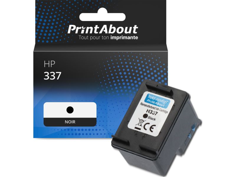 Cartouche compatible HP 337 (C9364EE) - Noir