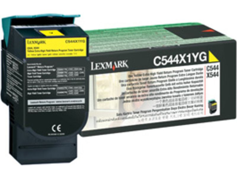 Lexmark C544X1YG Toner Geel Extra hoge capaciteit