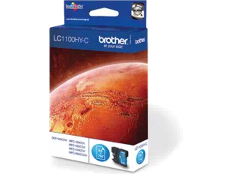 Brother LC-1100HYC Inktcartridge Cyaan Hoge capaciteit