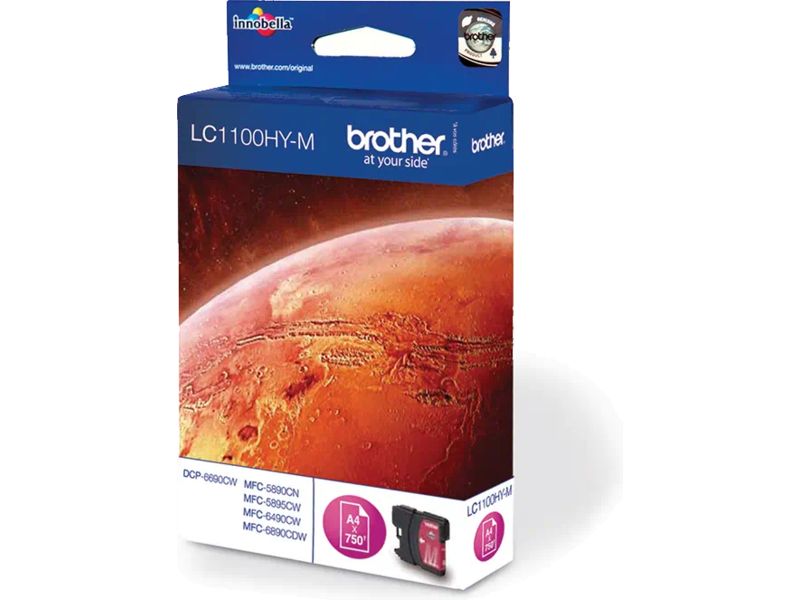 Brother LC-1100HYM Inktcartridge Magenta Hoge capaciteit