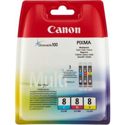 Canon CLI-8C/M/Y - 3-couleurs - Cartouche d'encre - Multipack