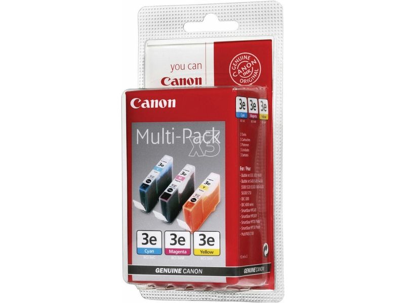 Canon BCI-3eC/M/Y Inktcartridge 3-kleuren Multipack