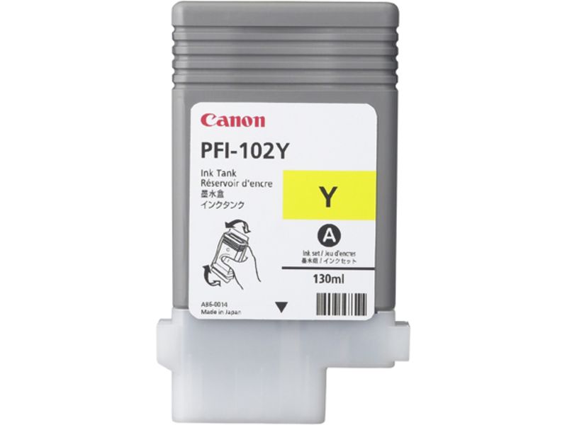 Canon PFI-102Y Inktcartridge Geel