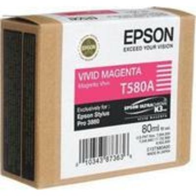 Epson T580A (C13T580A00) Cartouche d'encre magenta vif