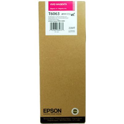Epson T6063 (C13T606300) Cartouche d'encre magenta vif