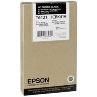 Epson T6121 (C13T612100) Cartouche d'encre Noir Photo
