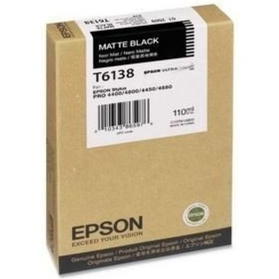 Epson T6138 (C13T613800) Cartouche d'encre noir mat