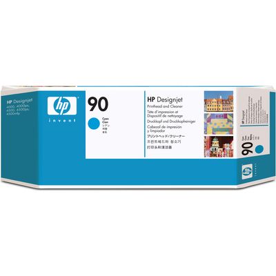 HP 90 (C5055A) - Cyan - Tête d'impression