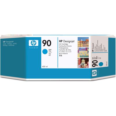 HP 90 (C5061A) - Cyan - Cartouche d'encre - Grande capacité