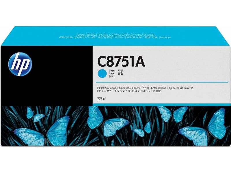 HP C875 (C8751A) Inktcartridge Cyaan