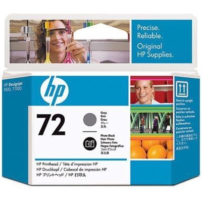 HP 72 (C9380A) - Gris + noir photo - Tête d'impression